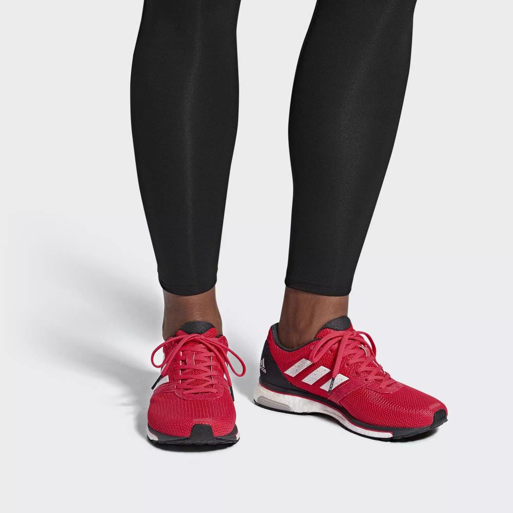 Adidas Adizero Adios 4 Tenis Para Correr Rosas Para Hombre (MX-57612)